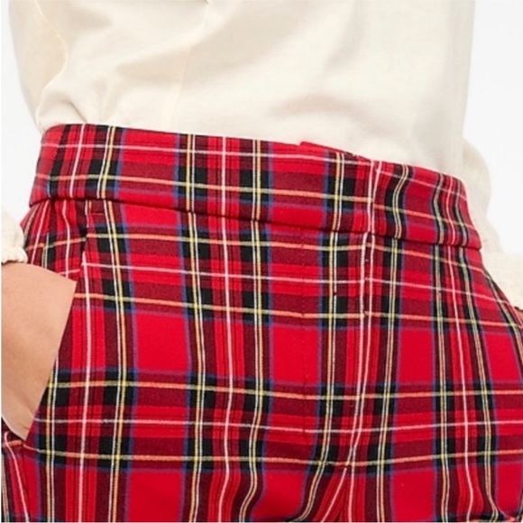 J.CREW Tartan Plaid Flare Kelsey Pant Sz 6 - Picture 3 of 10